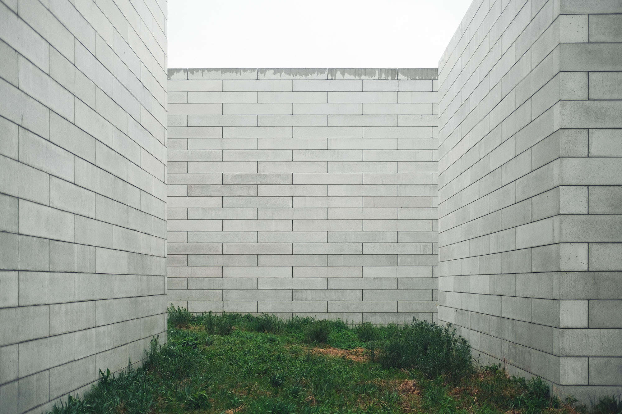 An abstract featureless courtyard