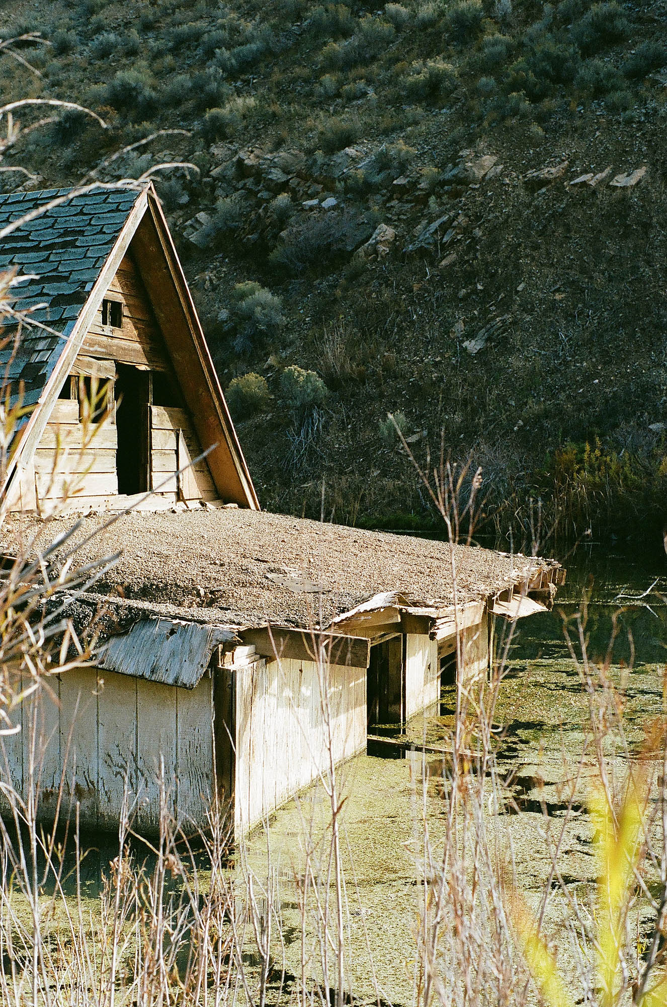 Flooded abandoned house