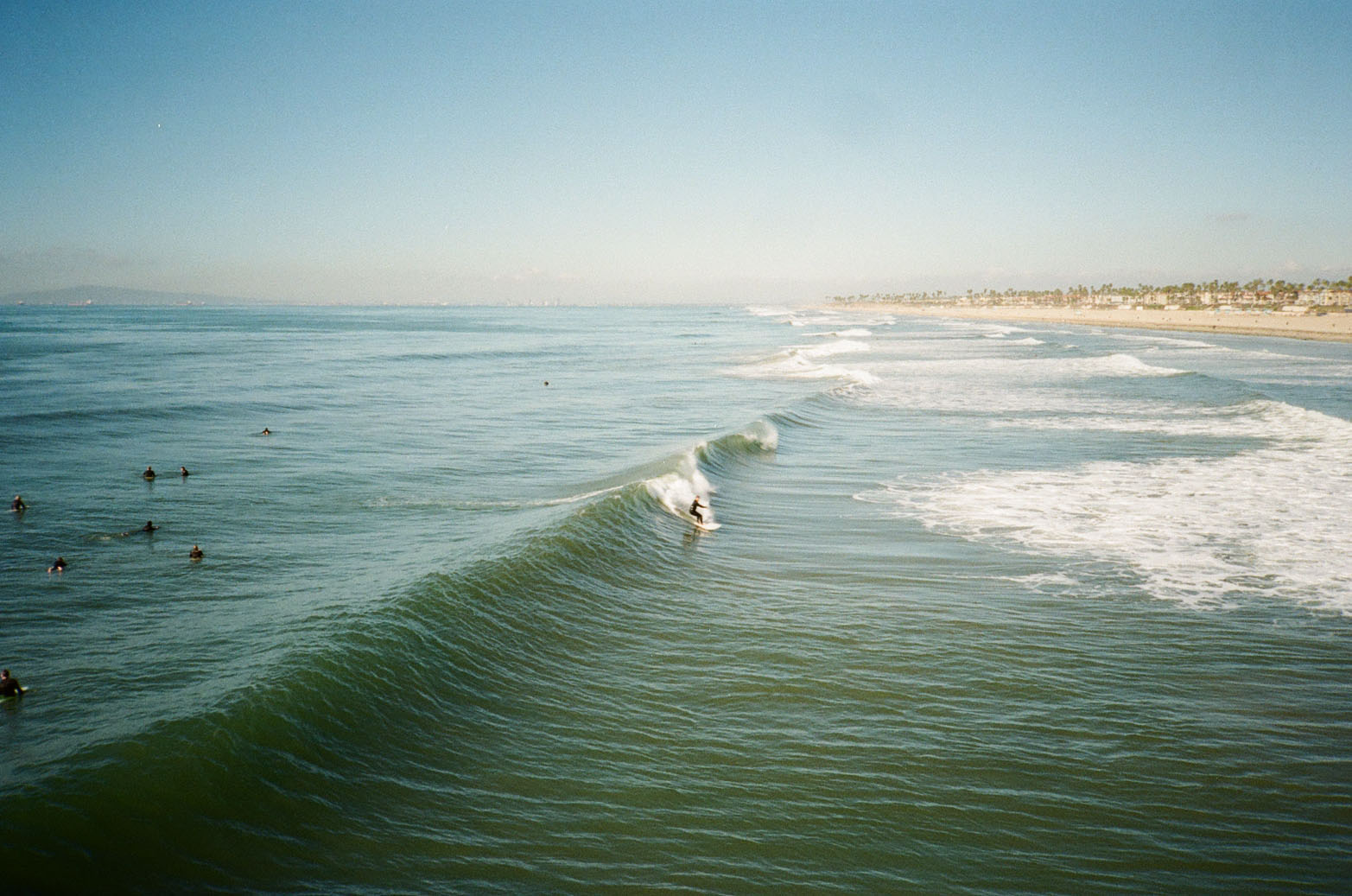 Surfers at Huntington Beach