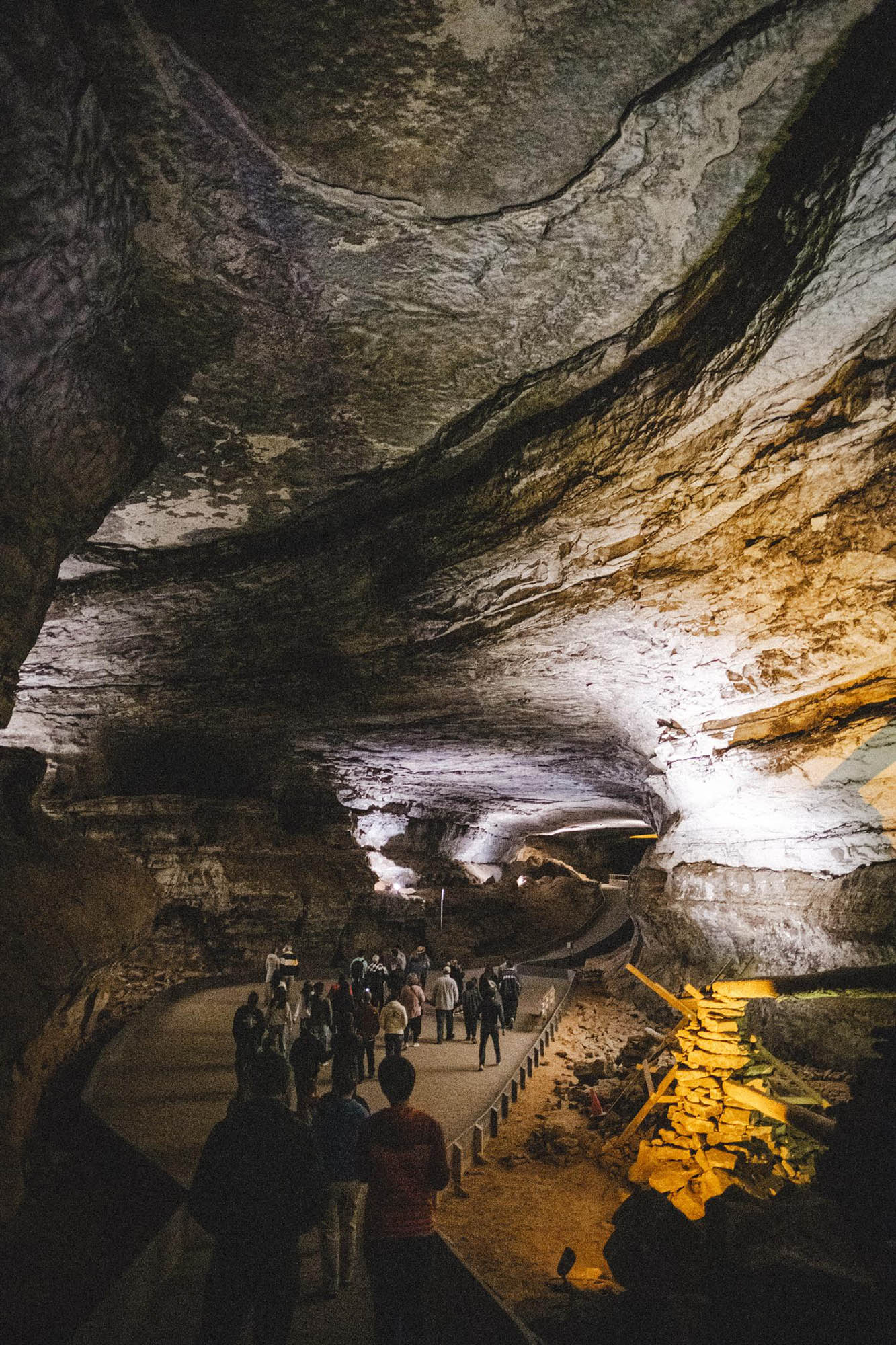 An enormous cave cavern