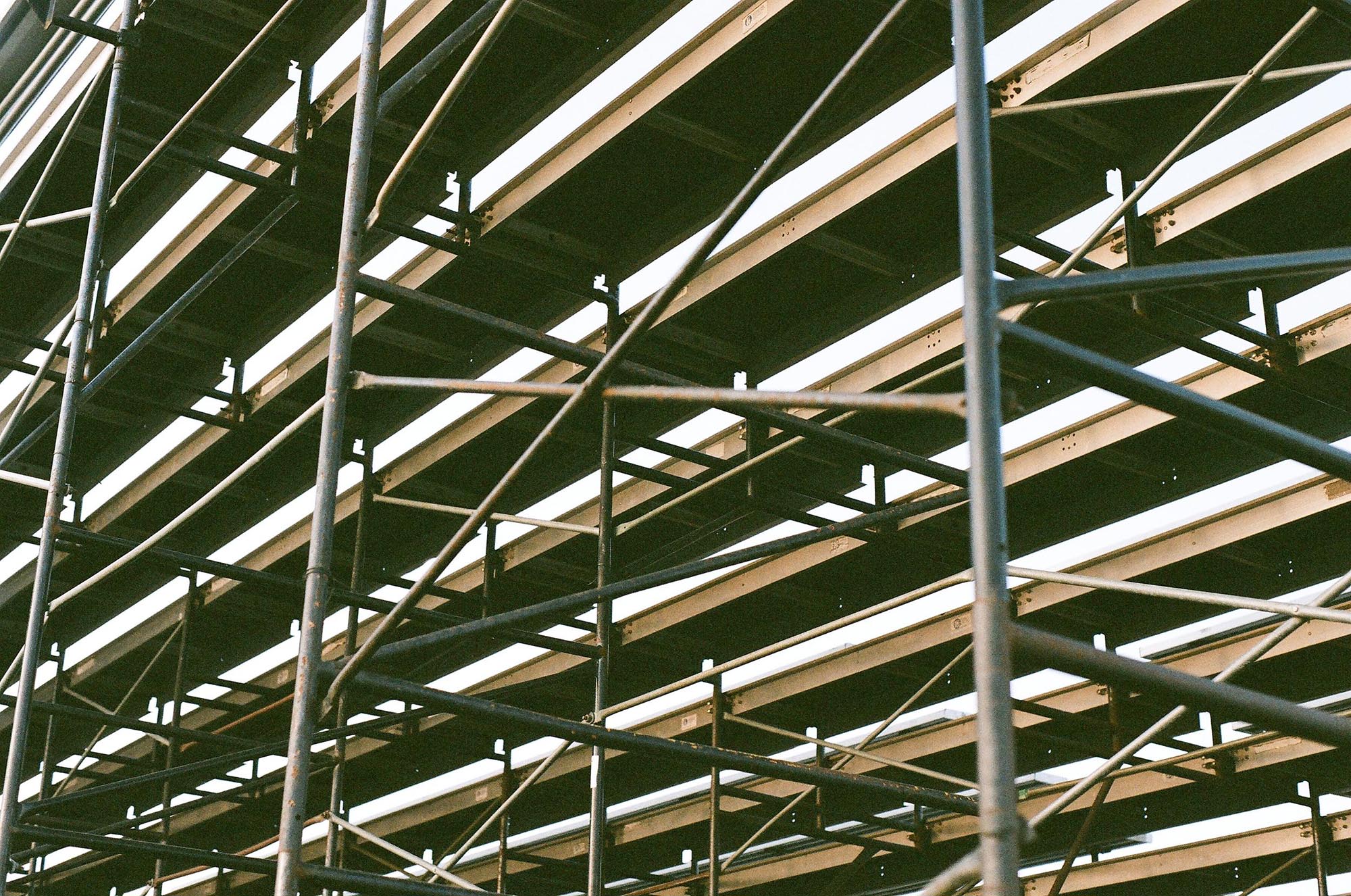 The grandstand from below