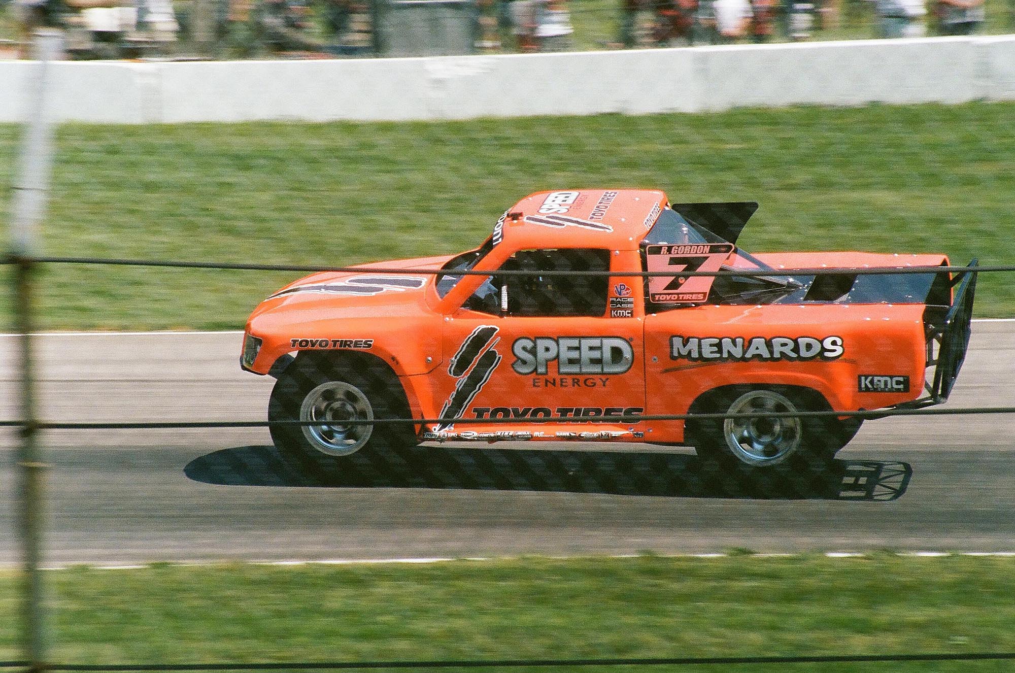 A Stadium Super Truck on track