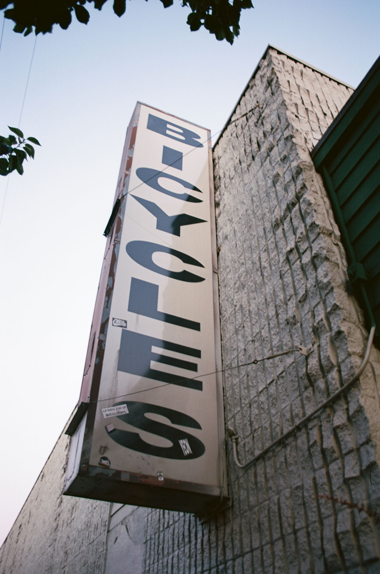 Storefront signage saying BICYCLES