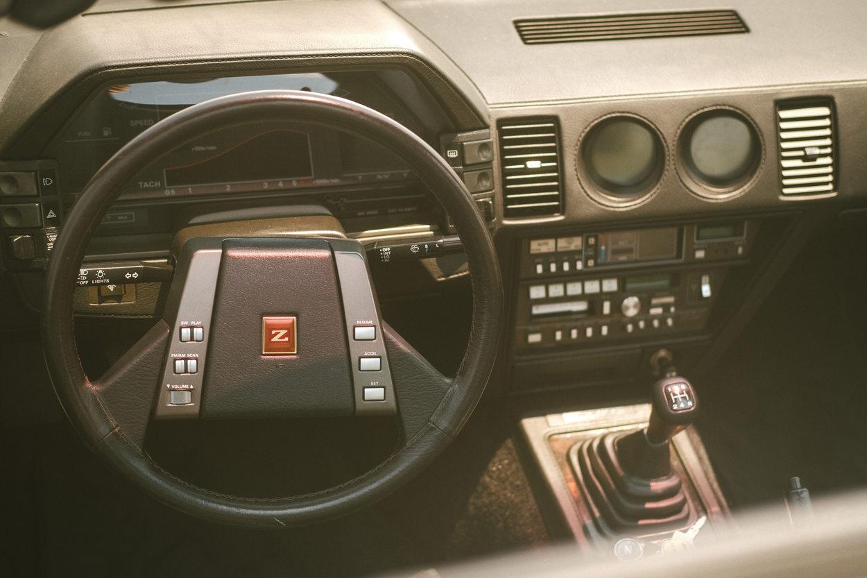 The interior of a Nissan 300ZX