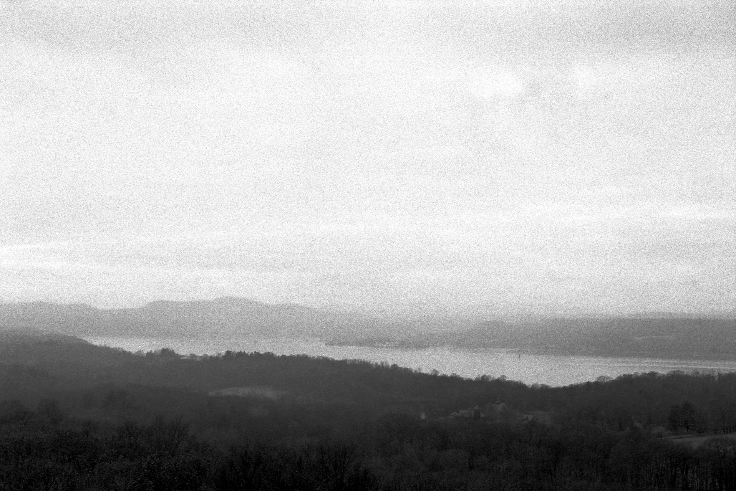 Looking out over the valley with the river in the distance