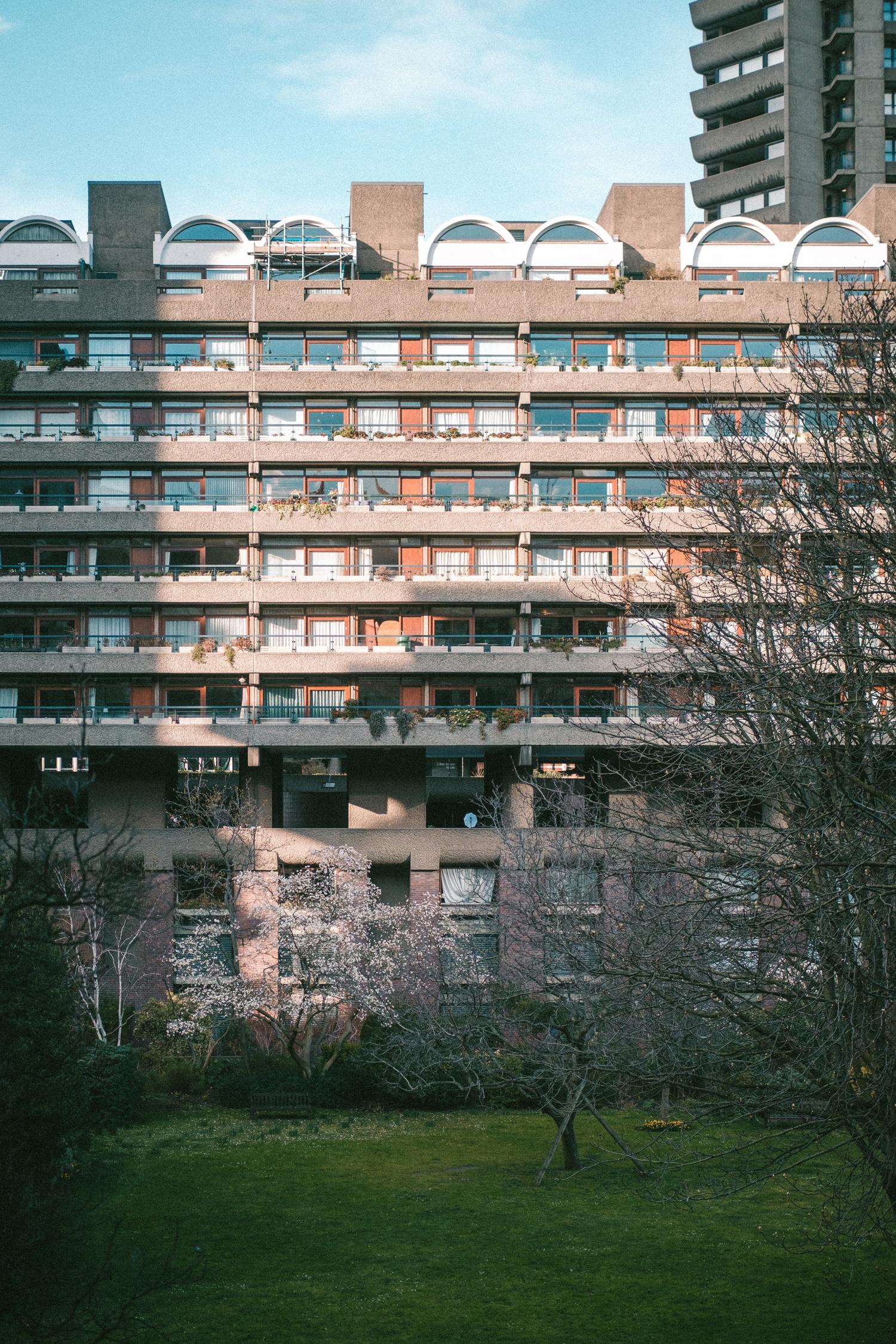 The exterior of the Barbican