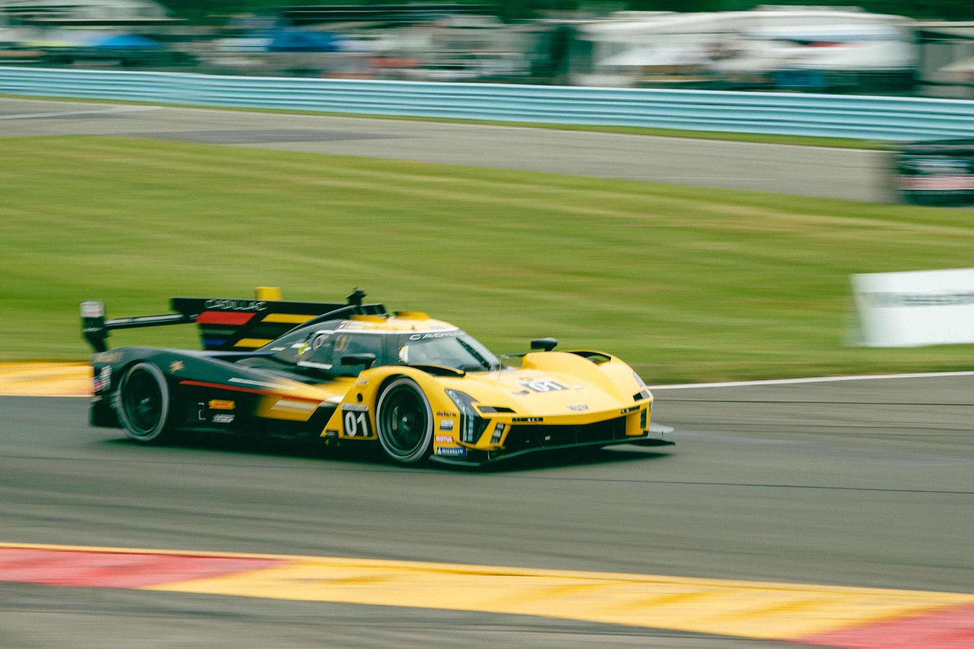 A Cadillac prototype on track