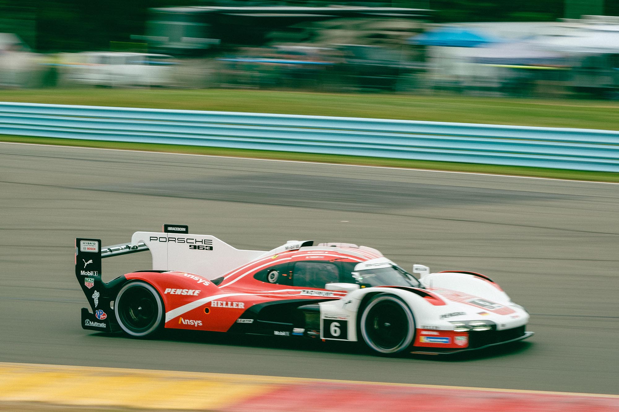 A Porsche 963 on track