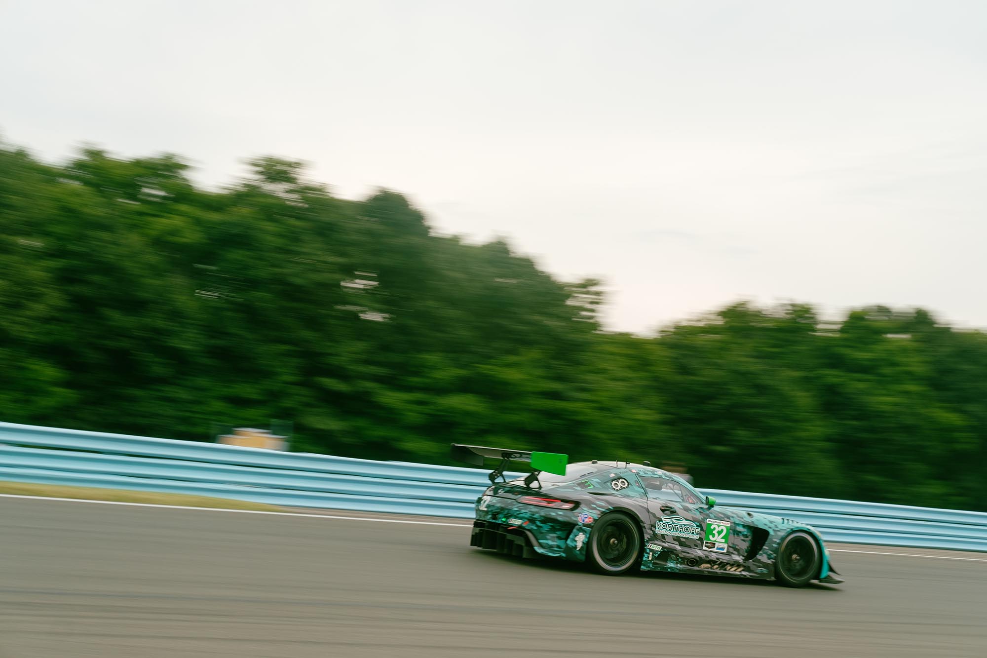 A Mercedes-AMG GT on track