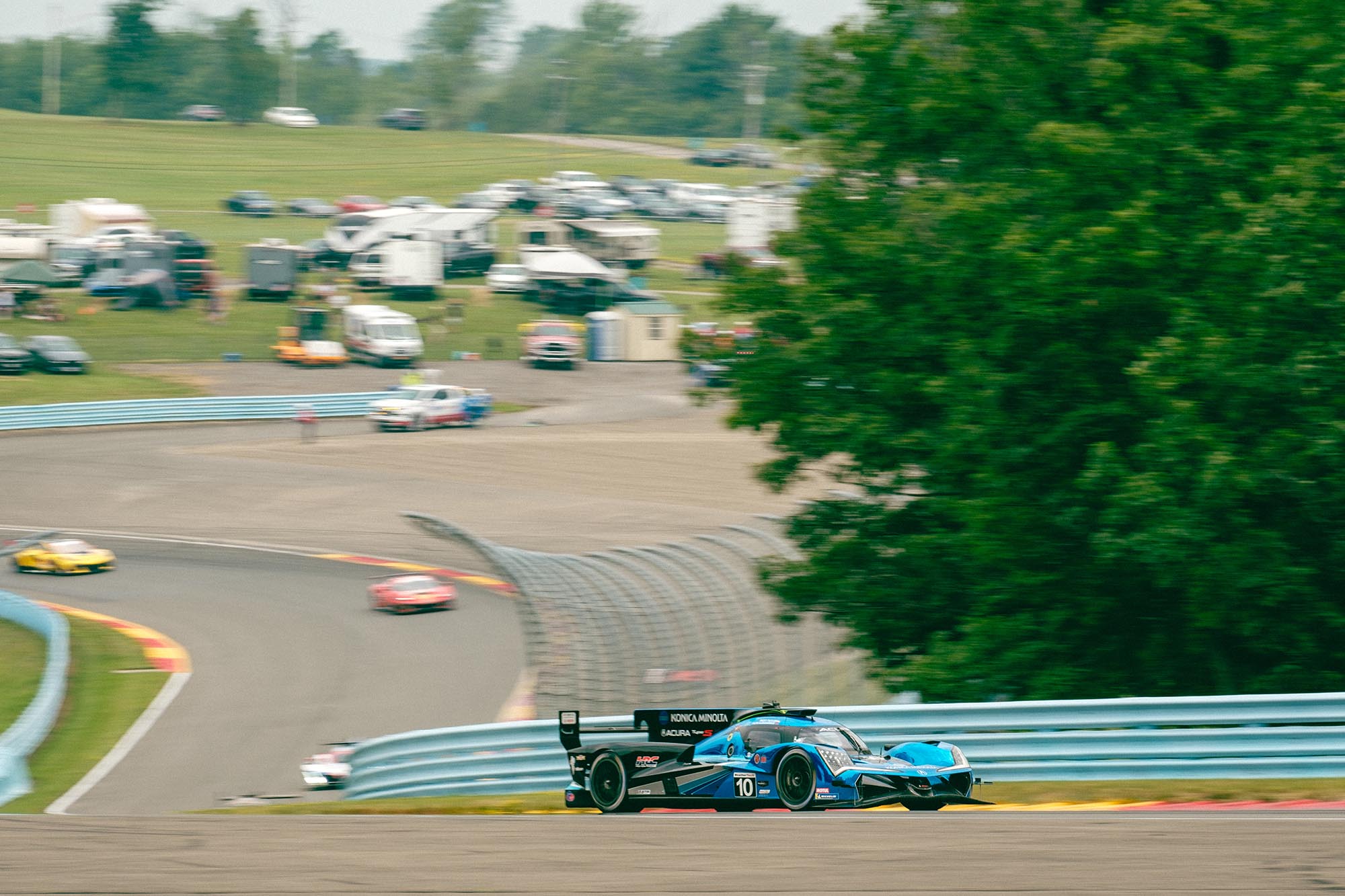 An Acura prototype on track